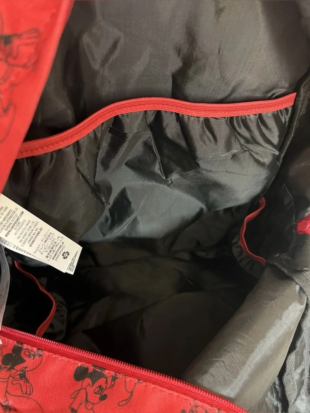 Mickey Mouse Red & Black Backpack - The Original Mickey Mouse